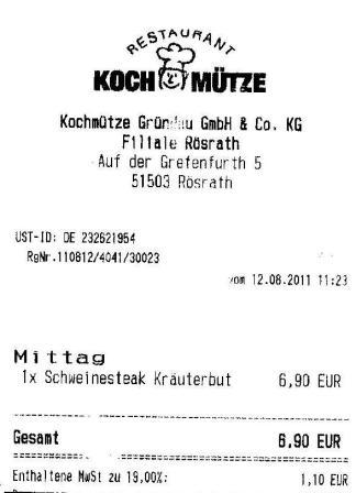 itou Hffner Kochmtze Restaurant